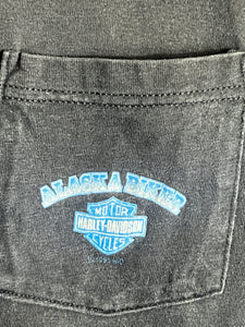 VTG 2000s Harley Davidson x Anchorage, Alaska Pocket Shirt Size Large