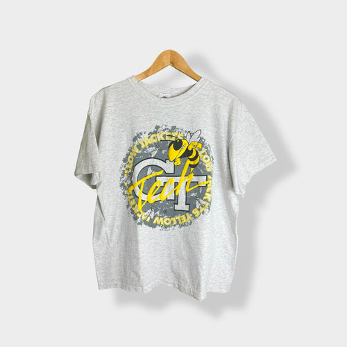 VTG 1990 Georgia Tech Yellow Jackets Shirt Size XL