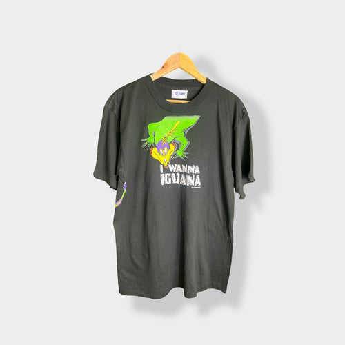 VTG 90s I Wanna Iguana Shirt Size Large