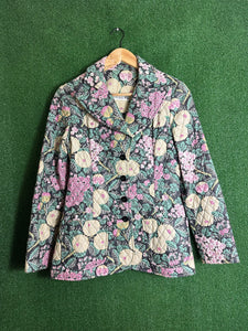 VTG 90s Floral Coat Size Womens Medium / Men Small