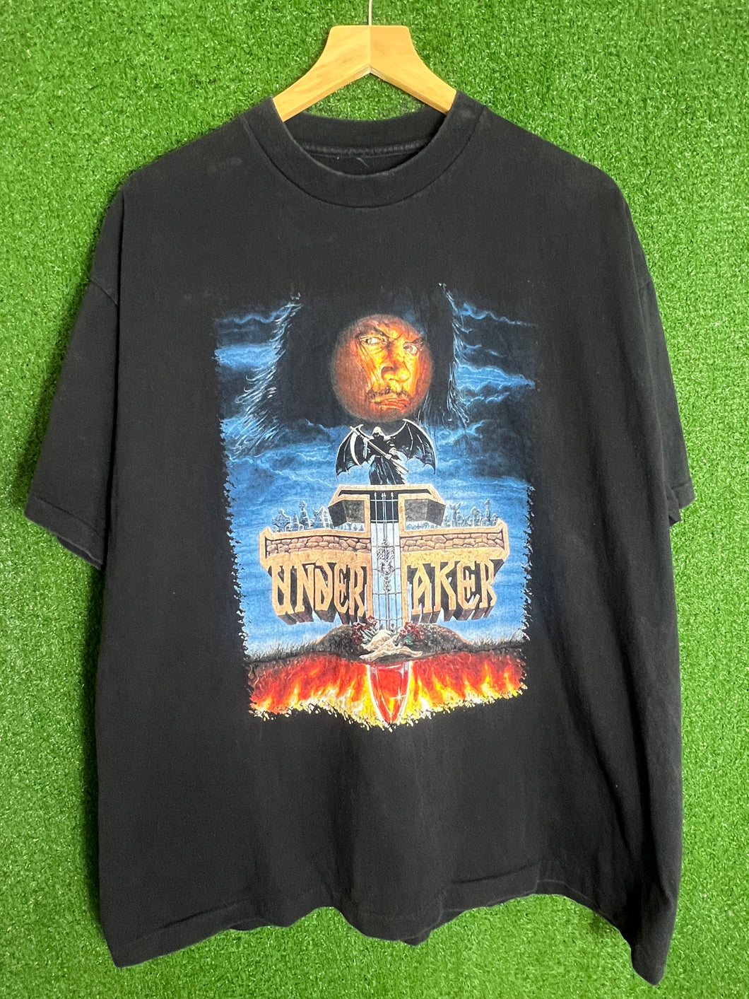 VTG Rare 1998 WWF Undertaker To Hell and Back Shirt Size XL