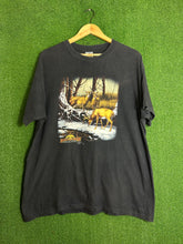 VTG 1990 Deer 3D Emblem Shirt Size X-Large