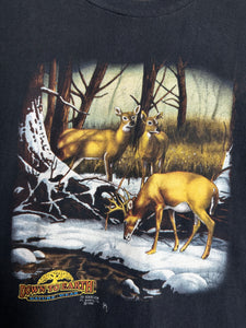 VTG 1990 Deer 3D Emblem Shirt Size X-Large