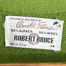 VTG 60s Robert Bruce x Arnold Palmer Cardigan Sweater Size Medium