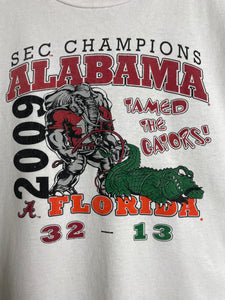 VTG 2009 University of Alabama vs Florida Shirt Size Large