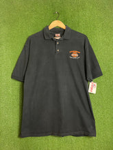 VTG 90s Harley Davidson x Kuwait Polo Shirt Size Large