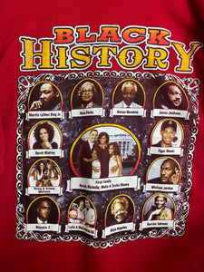 Mid 2000s Black History Longsleeve Shirt Size XXL