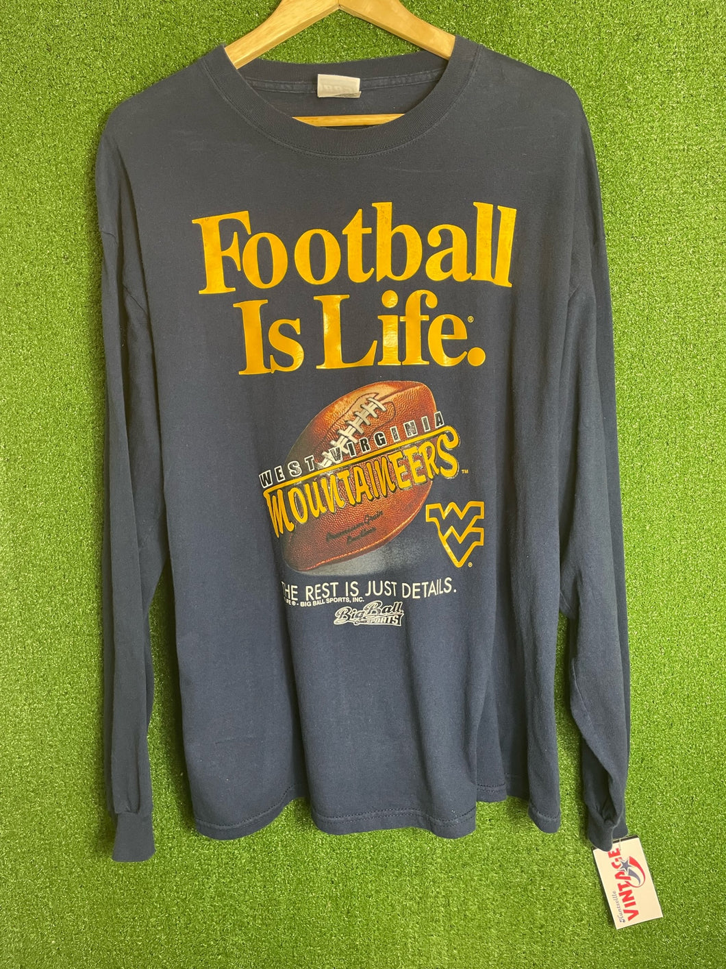VTG 2000s West Virginia Long Sleeve Shirt Size XL