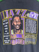 VTG Rare 1990 Karl Malone Utah Jazz Nutmeg Double Sided Shirt Size M/L
