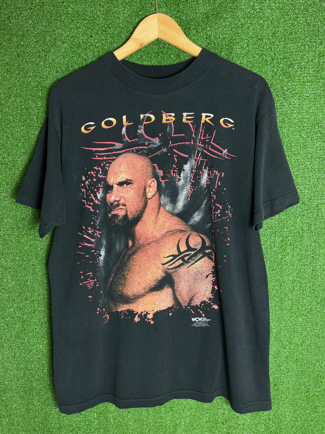 VTG 1996 WCW Goldberg Shirt Size Large