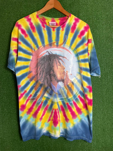 VTG 1997 Bob Marley Tie Dye Shirt Size Large