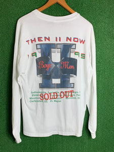 VTG Rare 1995 Boyz ll Men “Then ll Now” Tour Long Sleeve Shirt Size Large / XL